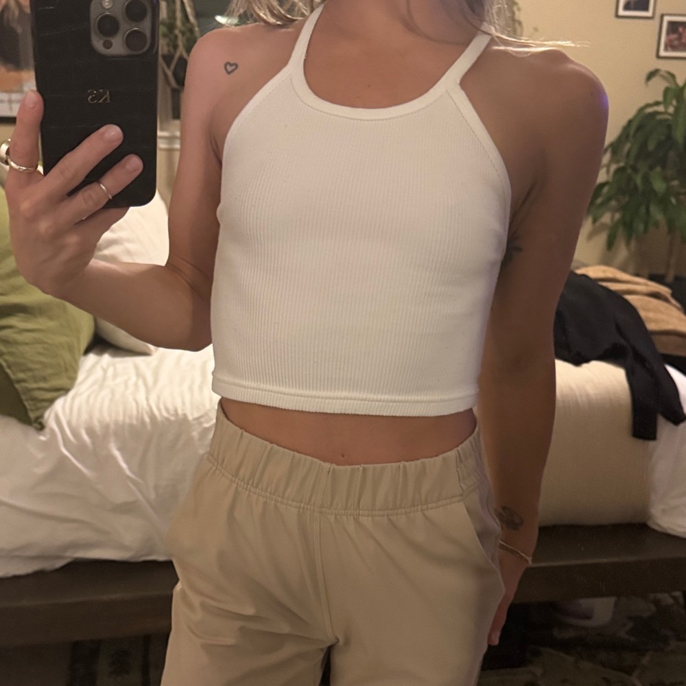 FP Movement by Free People White Crop Top